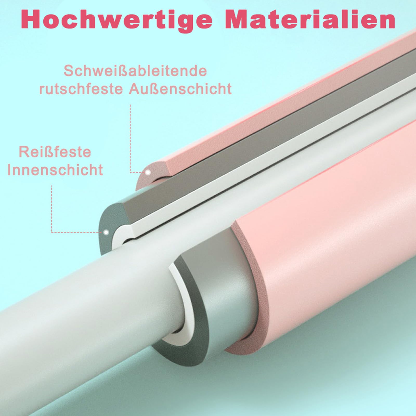 Yoga Stange, Haltungskorrektur Anti Buckel Fitness Training Cross Stöcke, Bodybuilding Yoga Pilates Stick, Buckel Korrekturstab für Hause Ganzkörpertraining Fitnessstudio