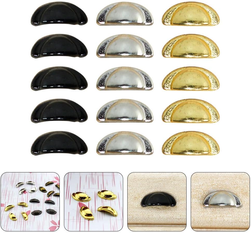 Yardwe 30 Pcs Wood Knobs for Cabinets and Crafts Miniature 1 12 Scale Dollhouse Drawer Handles Small Furniture Pulls for Mini Furniture Accessories