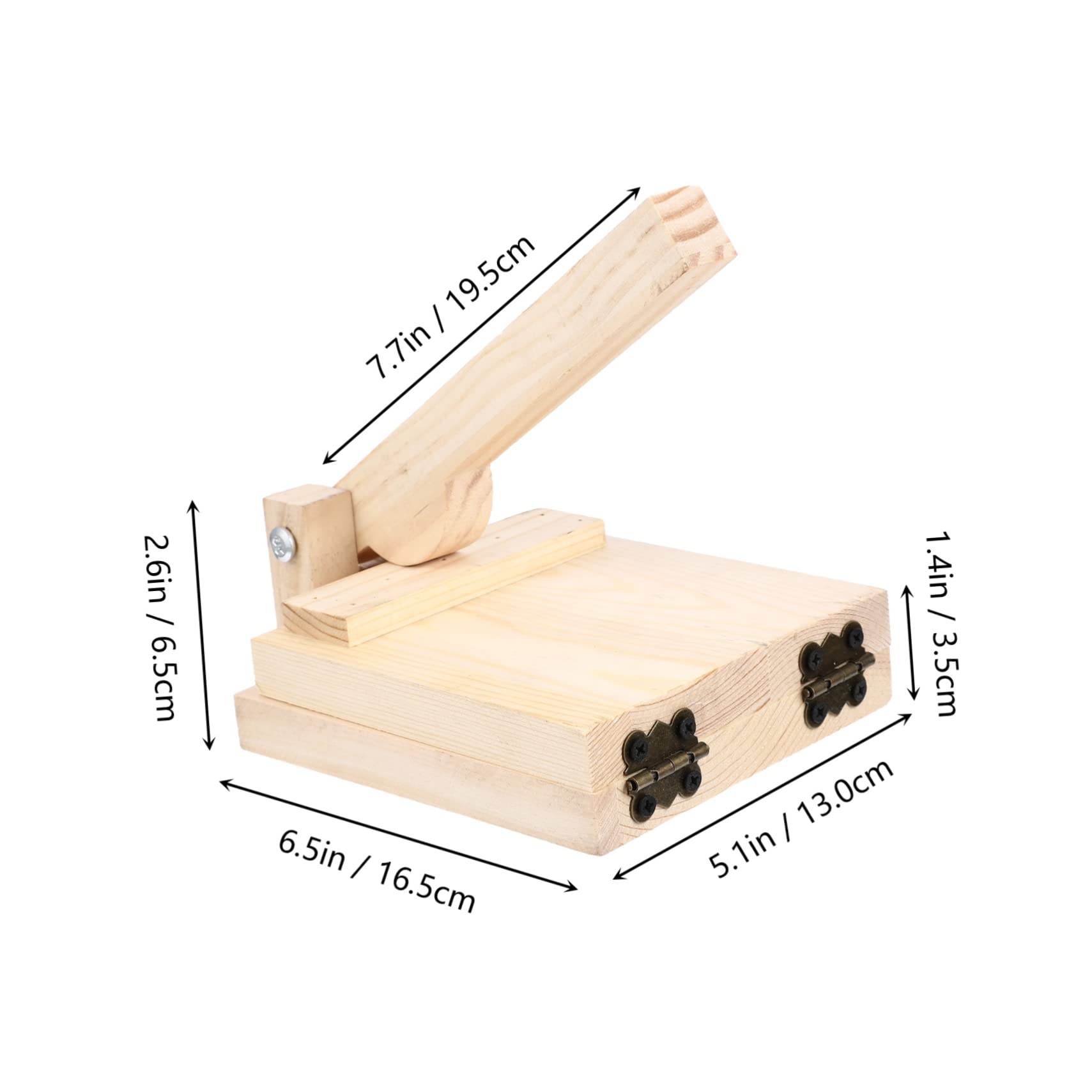 BEBEMOKO 1 Pc Dumpling Wrapper Mold Dumpling Making Gadget Kitchen Pressing Tool Wood Material Easy to Use for Home Restaurant