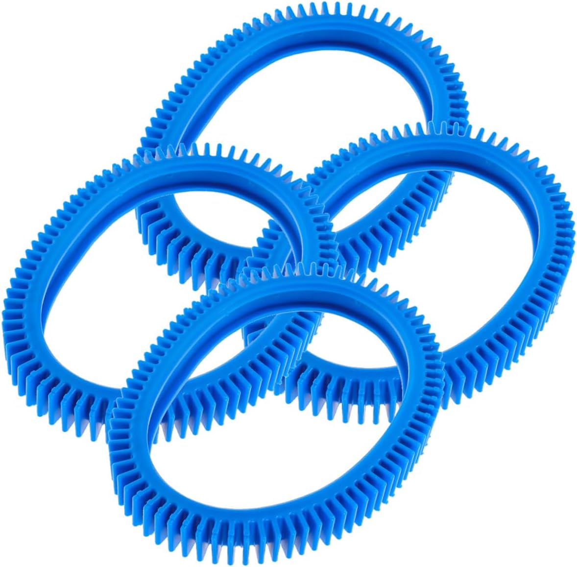 Veemoon 4pcs Pool Rear Tire Kit Replacement Parts PVC Rubber Tires Automatic Pool Cleaning Machines