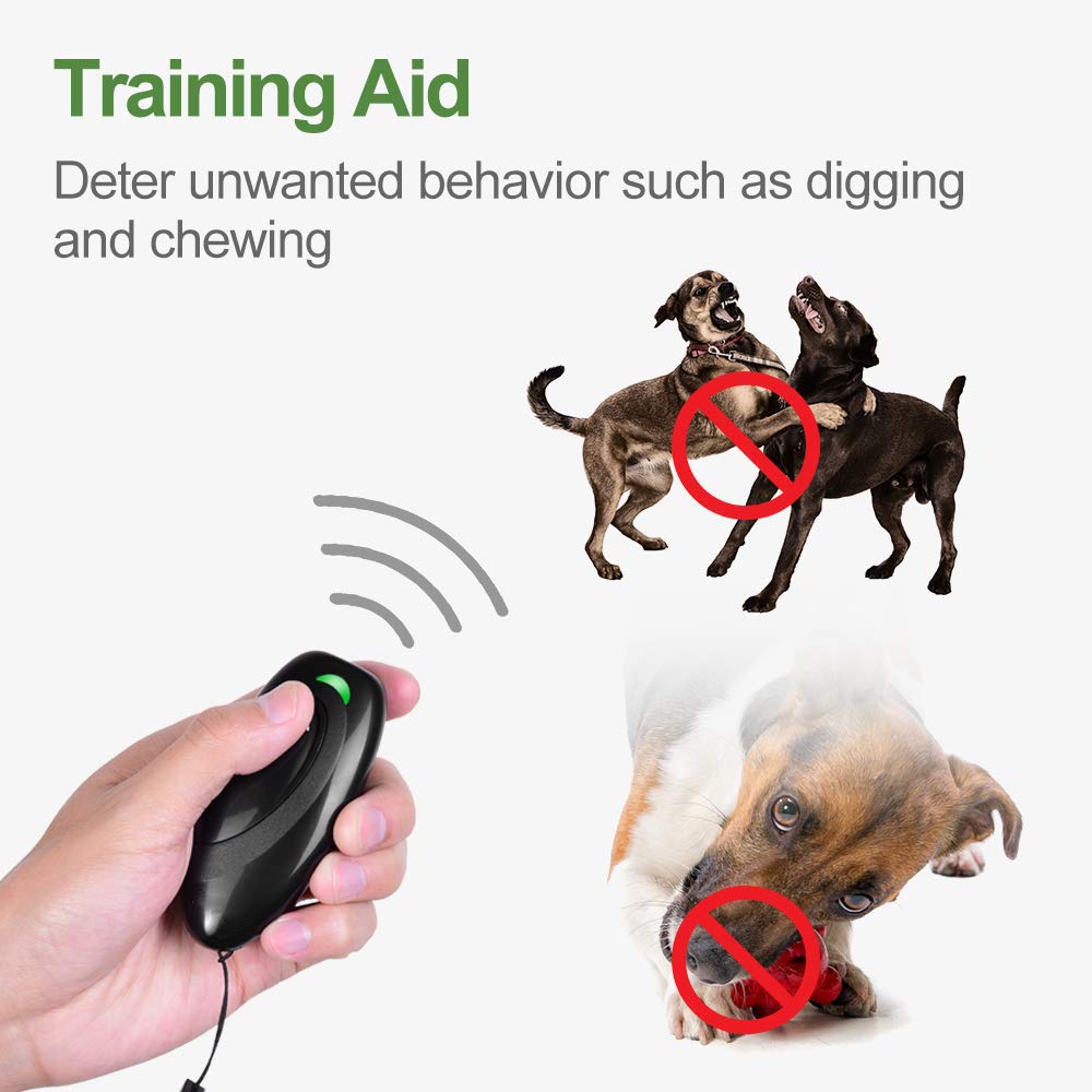 WEIMEIH Anti Bell Gerät Für Hunde - Ultraschall Handheld Zur Bellen-Kontrolle Bis 10m