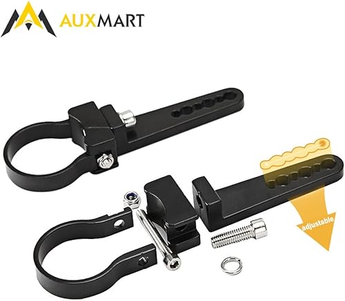 Miniatura 2 de Soporte de montaje Auxmart para cabezal de barra a presión para barra LED., Negro