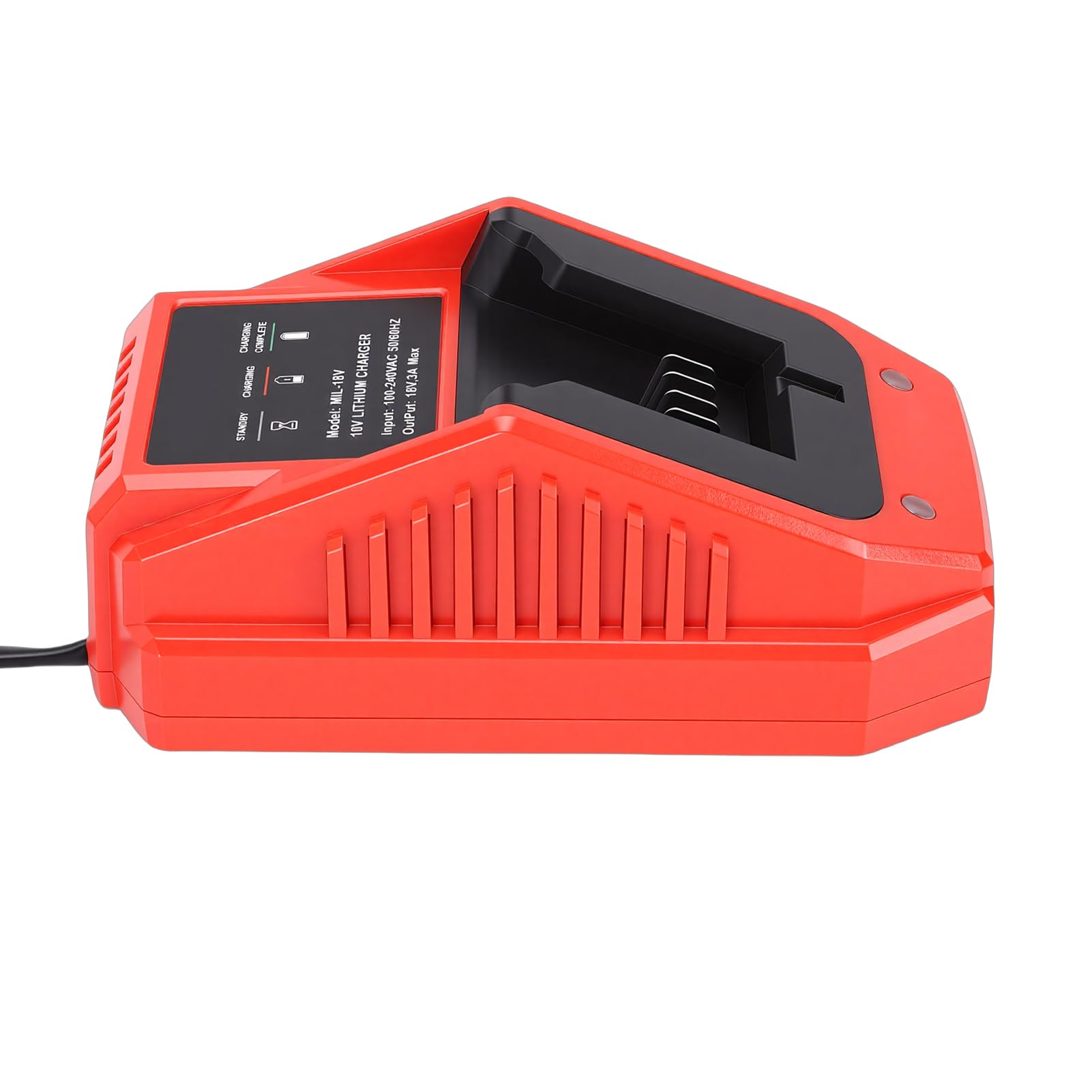ViaGasaFamido Caricabatterie per Utensili Elettrici, Alimentatore di | Materiale ABS Ignifugo, Protegge da Sovraccarico, Cortocircuiti e Surriscaldamento, Compatibile con 48-11-1828 e 48-11-15