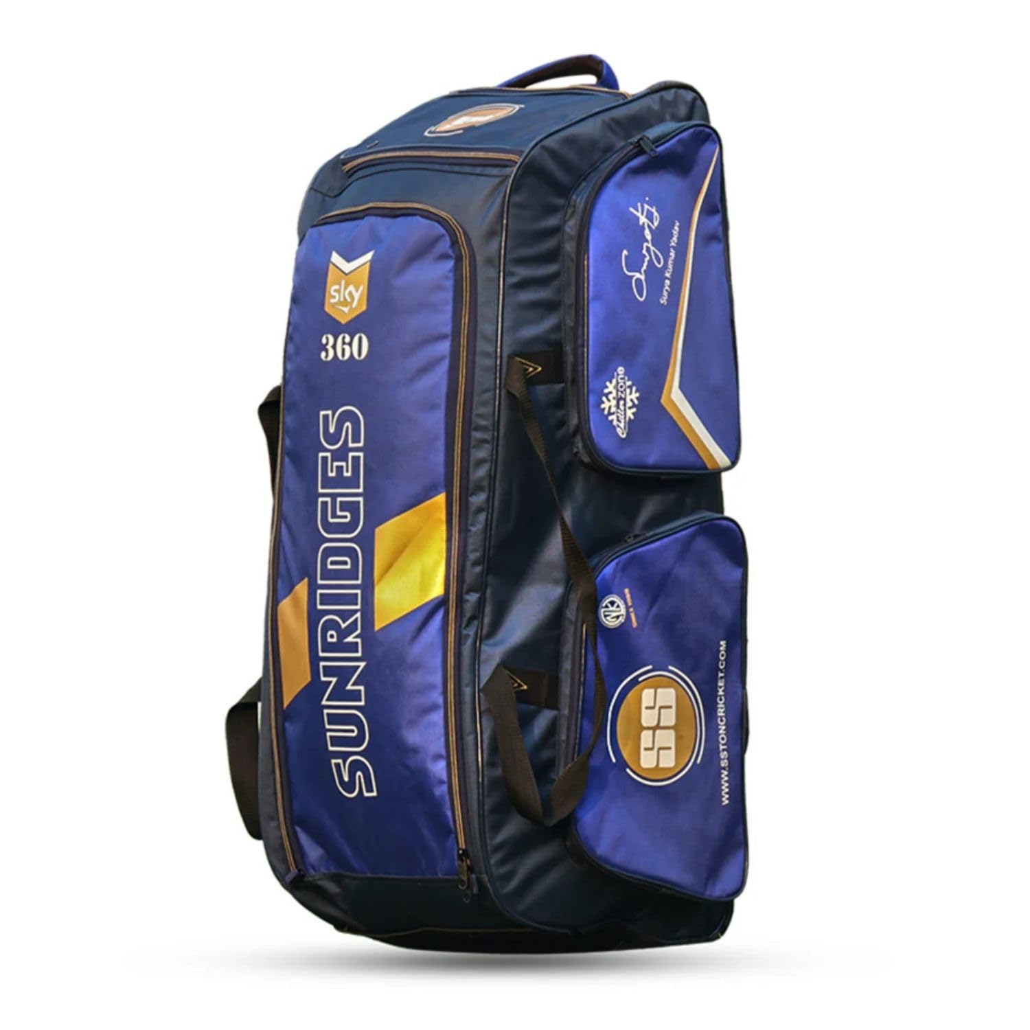 SS Sky360 Duffle Cricket Kit Bag with Wheels Violet Black – Large Gear Bag with Bat Sleeves, Trolley Wheels, and Shoe Compartment-image-26