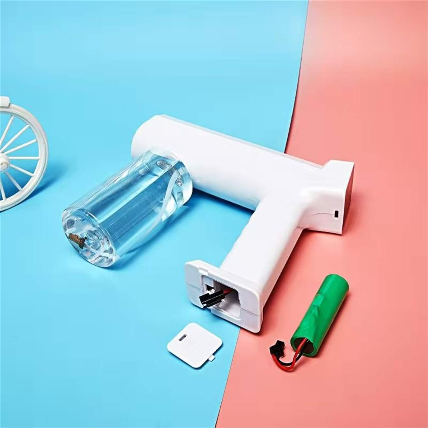 ZYC 300ML Fogger Machine Wireless Electric Disinfettante Sprayer Disinfettante Blue Light Nano Steam Spray Gun Sterilizzazione Nano Spray Gun per Home Office