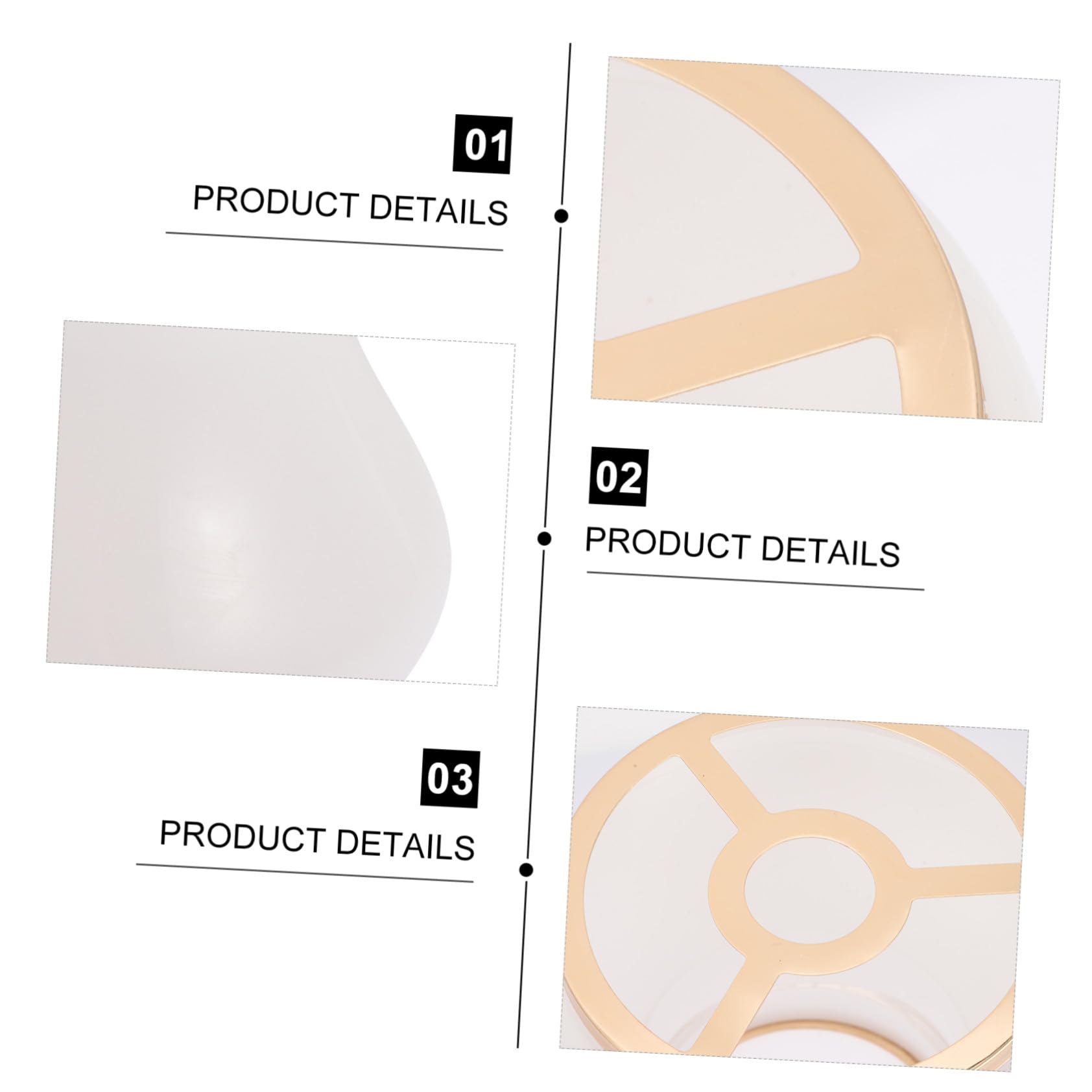 DOITOOL Paralume Luce Calda e Multifunzionale E14 in Vetro Bianco Design Classico per Lampada da Comodino e Lampada da Parete per Casa e Hotel