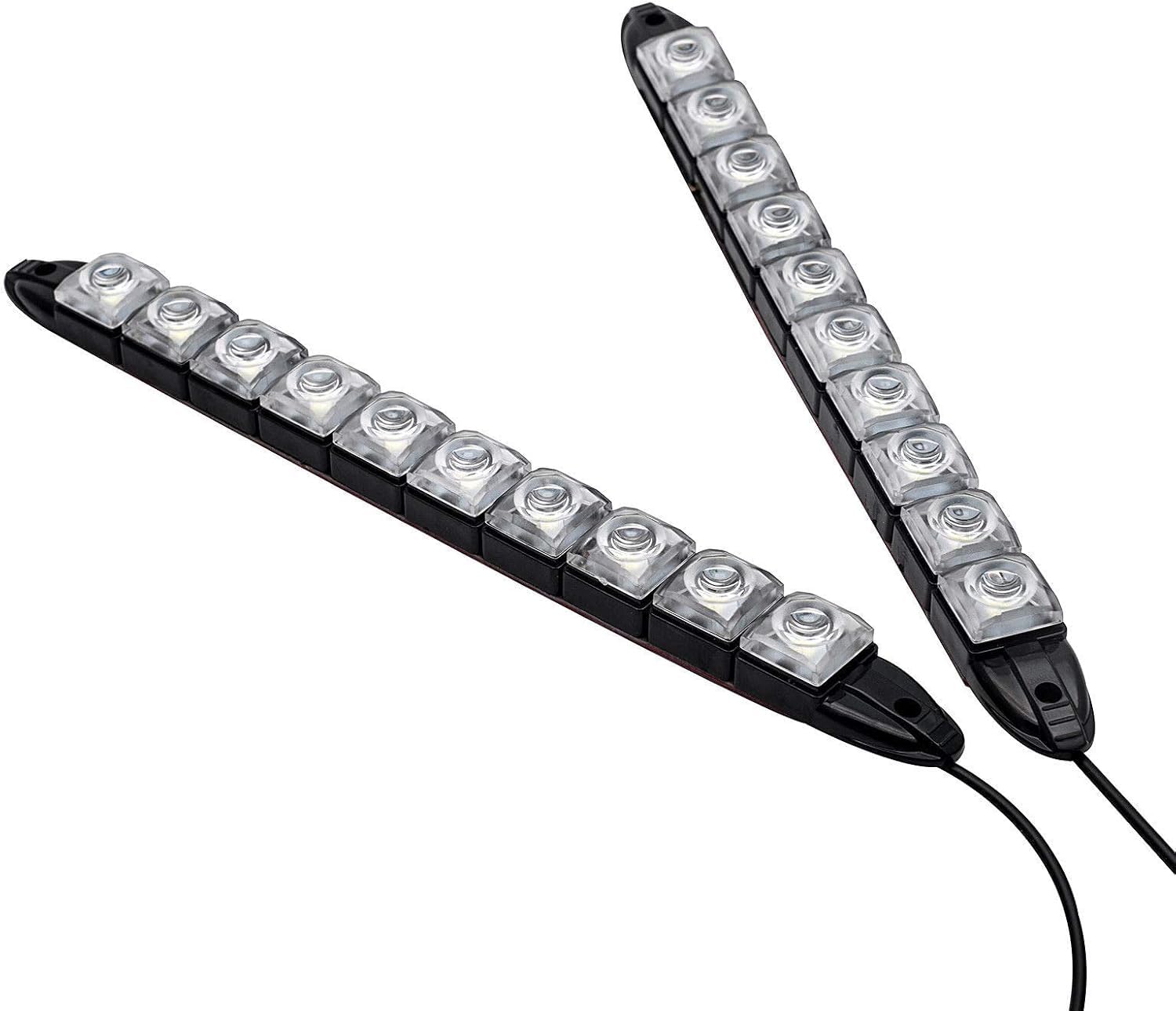 2PCS 10 LED Car Daytime Running Light White Drl Daylight Fog Lamp Waterproof Driving Head Lights,Drl Daytime Running Lights,Car Drl Turn Signal Lights,Car LED Strip Lights