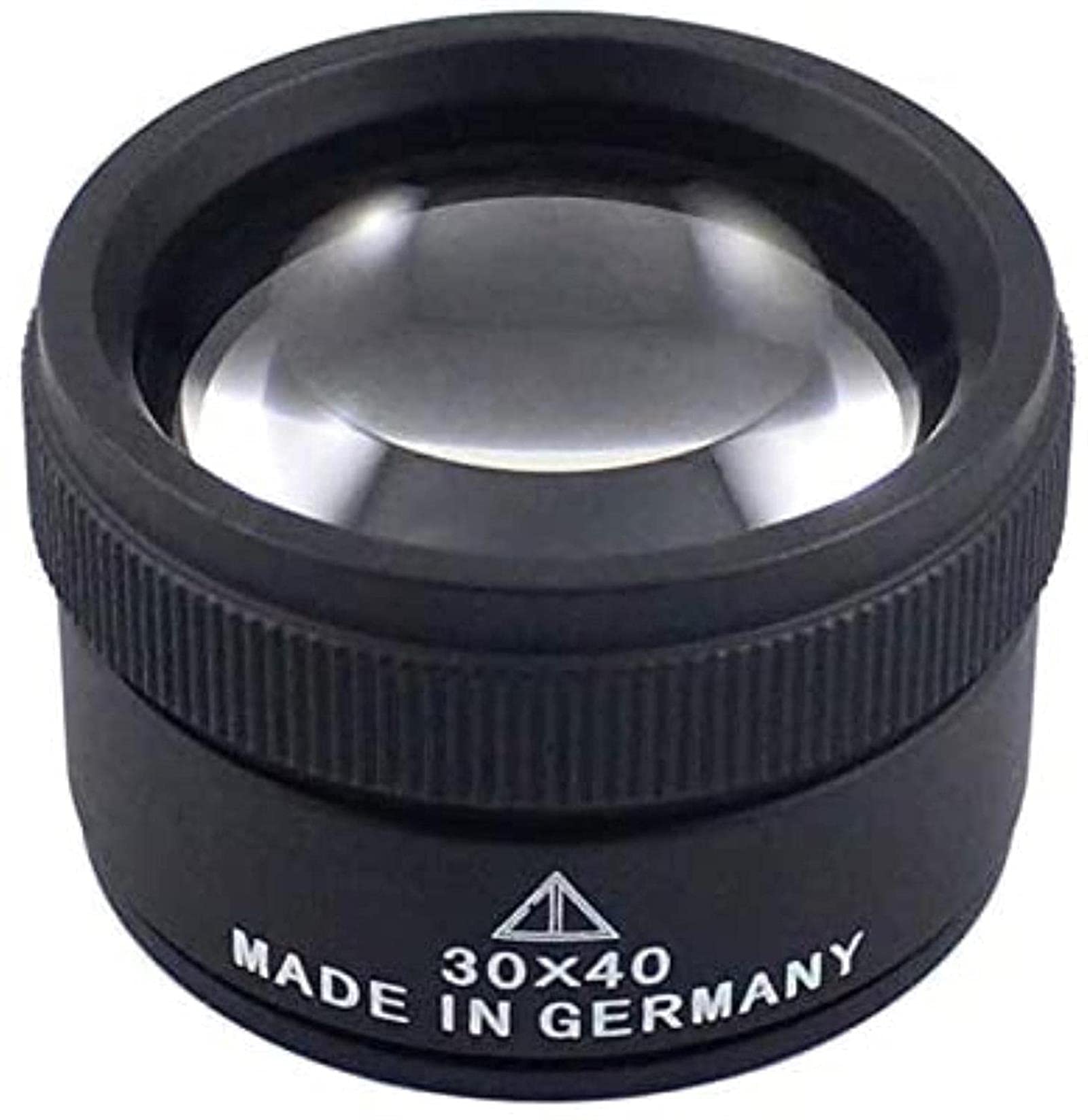 asdchZen Premium 30X 40Mm Measuring Magnifier Magnifying Glass Lens Loop Microscope For Coins Stamps Jewelry,6led-30X