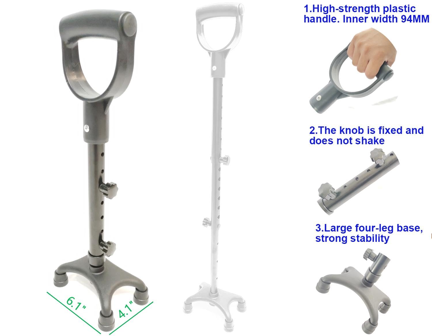 Easy Life Walking Stick With Seat: Lightweight, Portable, And Perfect For Elders - View #2