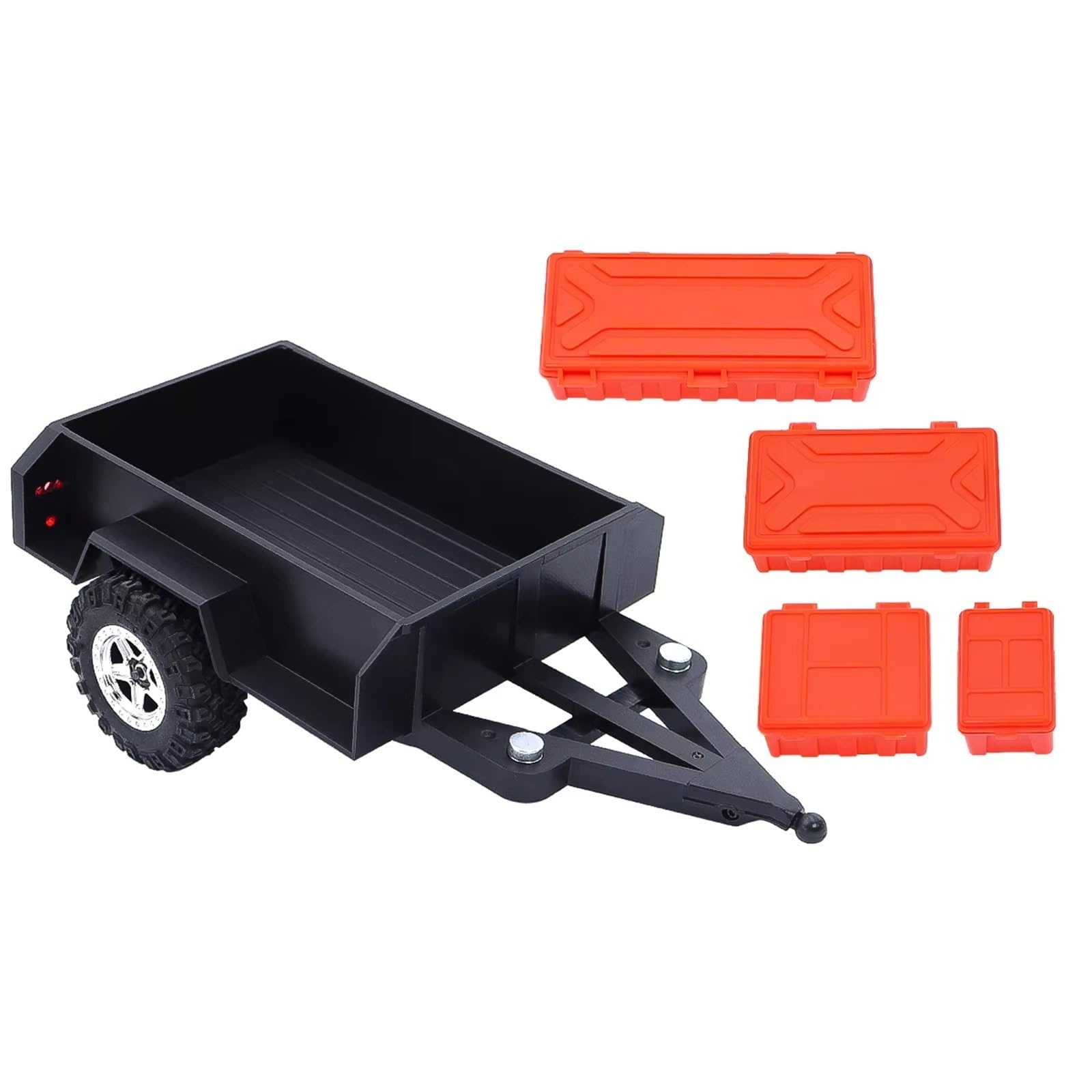 Compatibile Con TRX4M 1/18 RC Crawler Auto Parti Di Aggiornamento Accessori Ricambio Utilità Rimorchio Gancio E Scatola Immagazzinaggio Per Scala RC Riparazioni Modelli