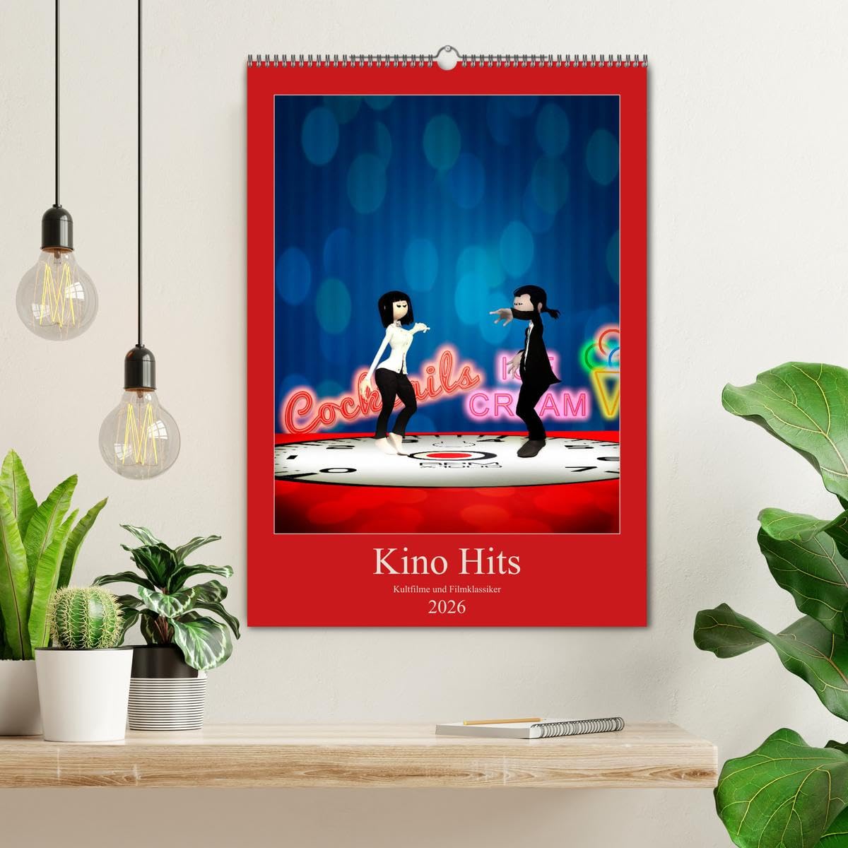 Kino Hits (Wandkalender 2026 DIN A2 hoch), CALVENDO Monatskalender: Ein Ausflug in die Welt des Kinos (CALVENDO Kunst)