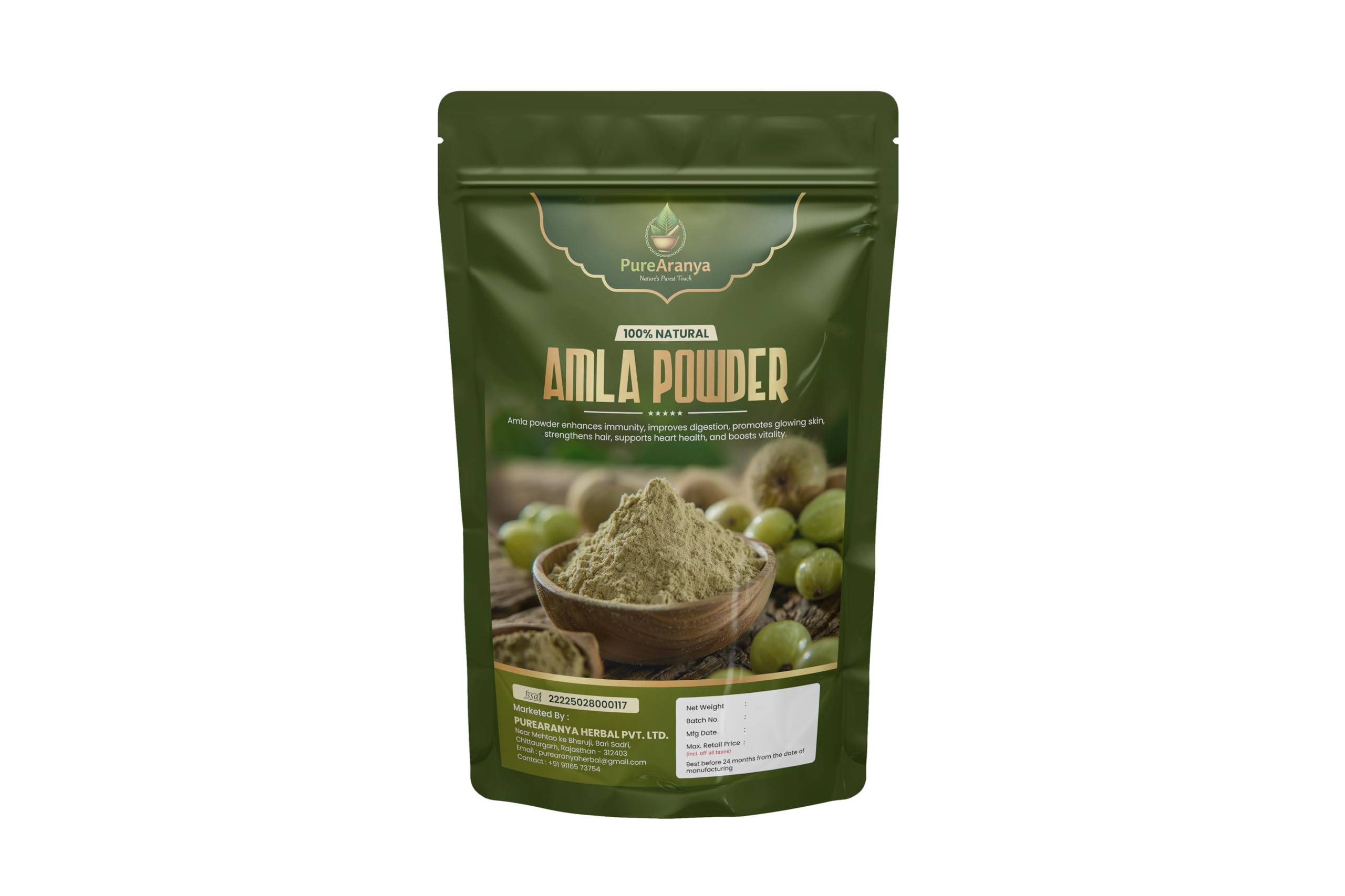 Natural Amla Powder for Hair Growth | Ideal for Hair & Skin, Rich in Vitamin | 100% Natural, No Preservatives, No Color or fragrance added | 100 gm (Pack of 2)-image-45