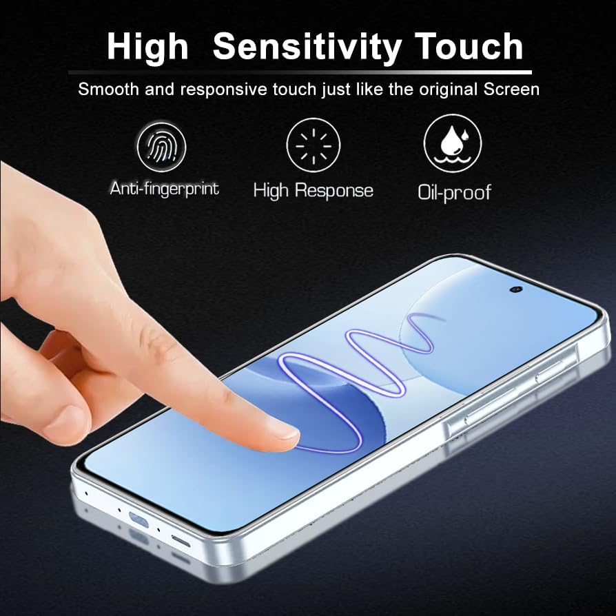 Image of Premium Tempered Glass Screen Protector Guard For Realme P1 5G Cellphone (6.67 Inch, Pack Of 1) | Edge To Edge Coverage With Easy To Installation Kit