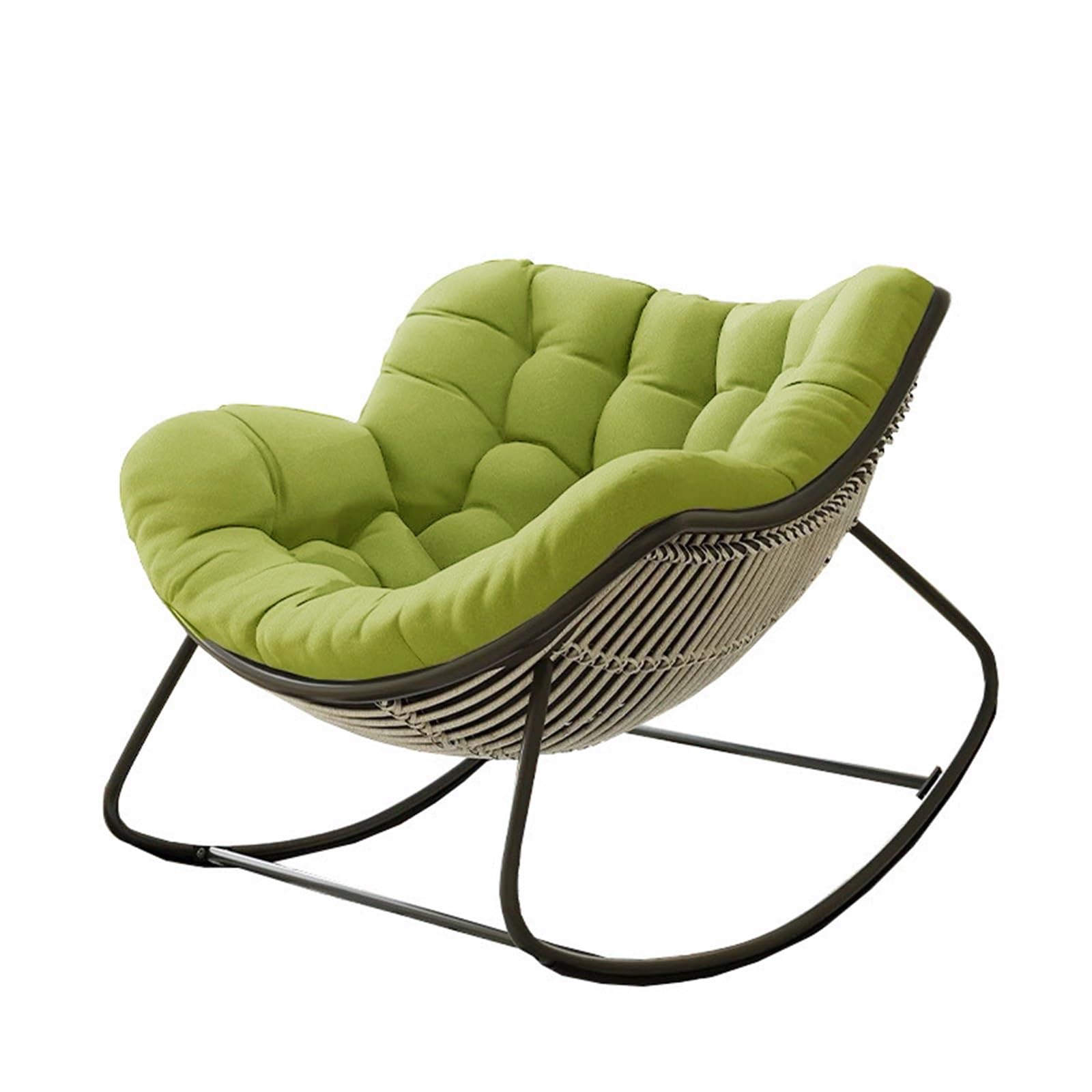 Sohodoo F All-Weather Oversized Egg Chair Cushion – Thick Waterproo Rocker Pad Or Garden, Porch, Indoor/Outdoor(F)