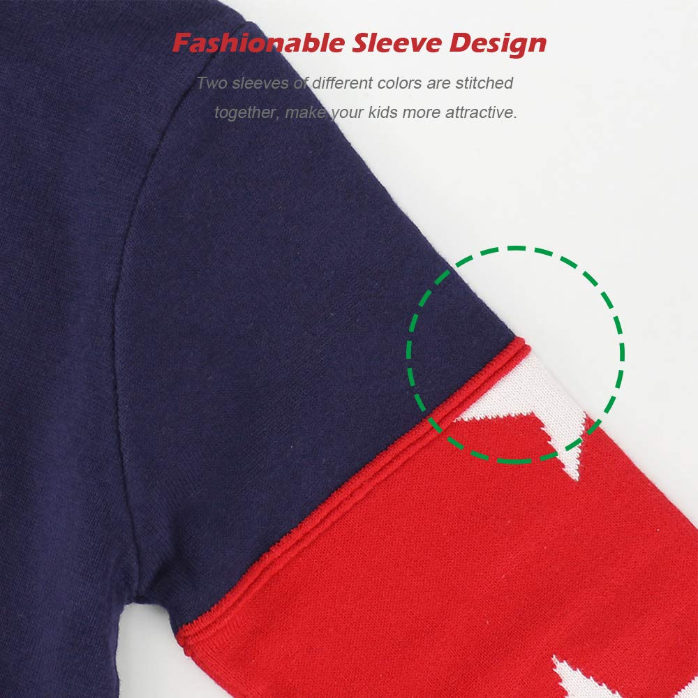 Suéter de Punto de Invierno para bebé, Navidad, Manga Larga, Sudaderas, Ropa cálida, 1-6 años