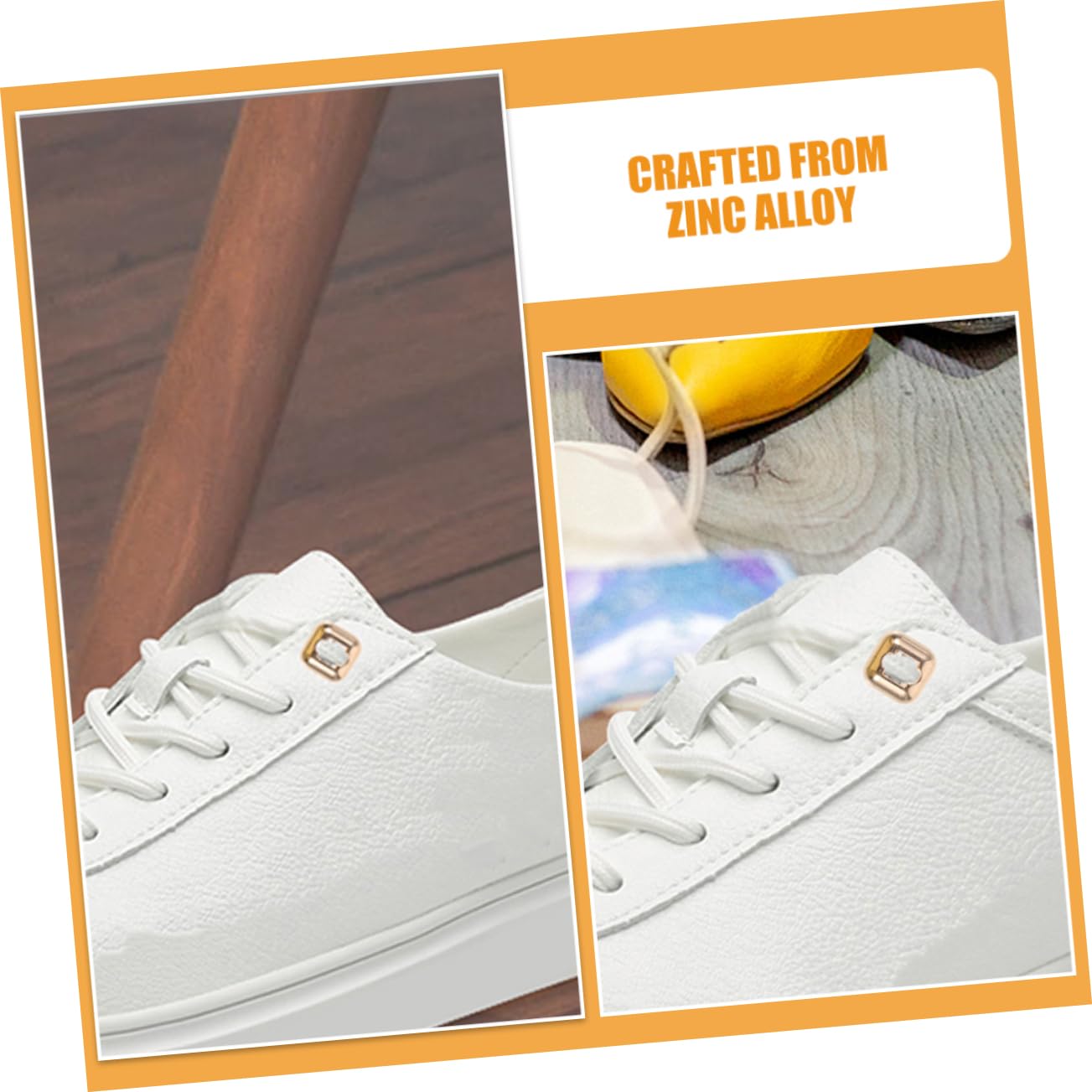 Didiseaon Boot Repair Kit 8pcs Shoelace Buckle Locks Shoe Clips Easy to Install for Everyday Sneakers Zinc Alloy for Boys and Girls Adults