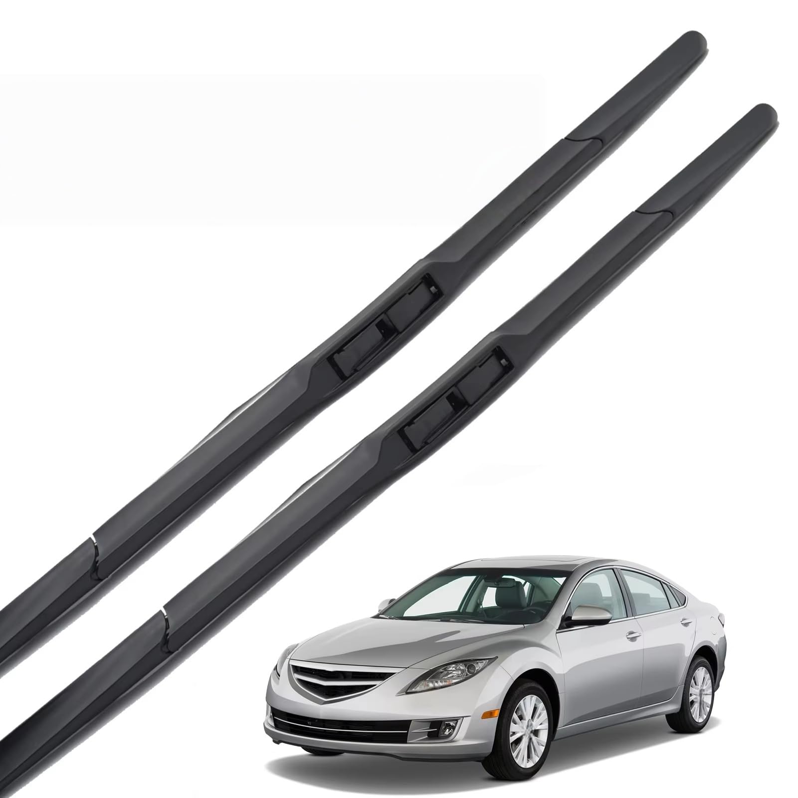 Essuie-glace Mazda 6 GH1 MK2 sans traces ni grincement - Kit avant 24" et 16"