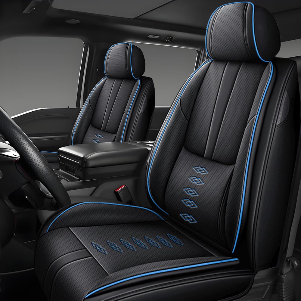 QUFEI Front Seat Covers for Jeep Wrangler 4xe 2023-2024,Leather Car Seat Covers,Soft Interior Accessories Seat Cushion Cover,Waterproof Auto Seat