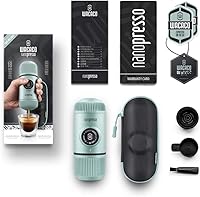 Vista 8 de WACACO Nanopresso Cafetera de Espresso Portátil con Funda, Mini Cafetera de Viaje, Perfecta para Camping, Viajes y Oficina (Elements Arctic Blue)