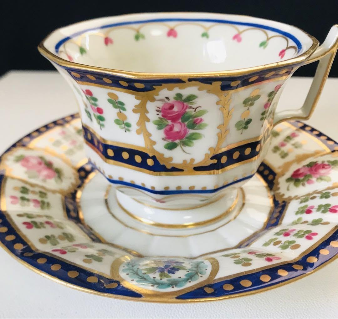 Amazon.co.jp: ドレスデン カールティーメ 薔薇 コバルト 窓絵