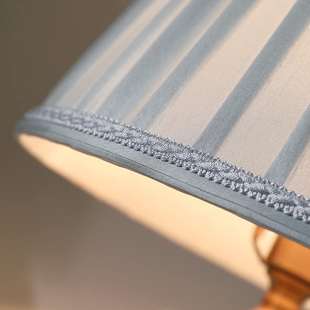 Lampada da tavolo in ceramica con orchidea dipinta Lampada da comodino tradizionale cinese Lampada da comodino in ceramica smaltata blu Lampada da tavolo per ufficio soggiorno Decorazione