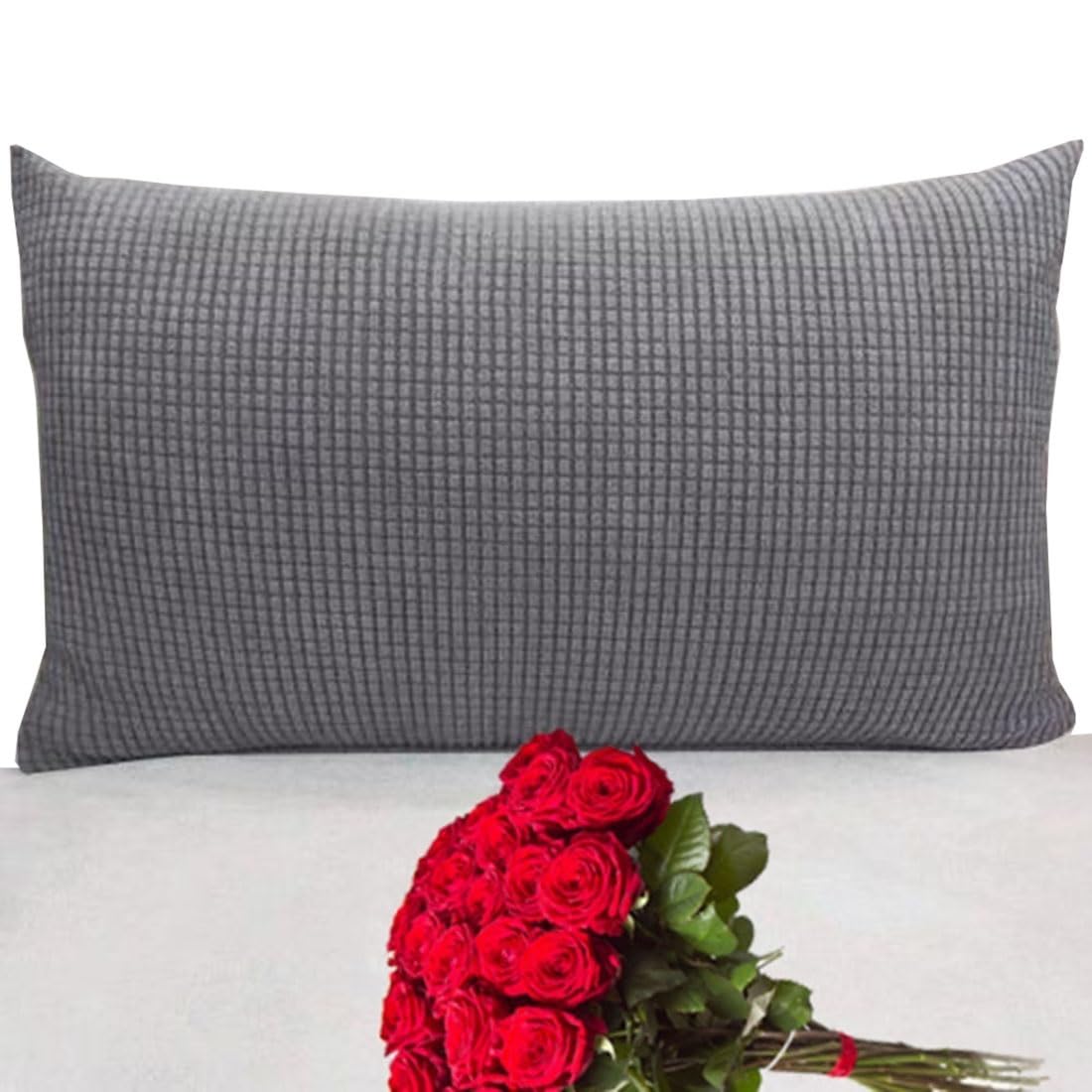 Velvet Cushion Covers 45 X 45cm 60cm X 60cm 18x18/24x24/16 X 16 Inches Sofa Pillowcase Throw Pillow Cases Plain Cushion Protectors For Sofas With Invisible Zipper ( Color : #7 , Size : Throw pillow Co