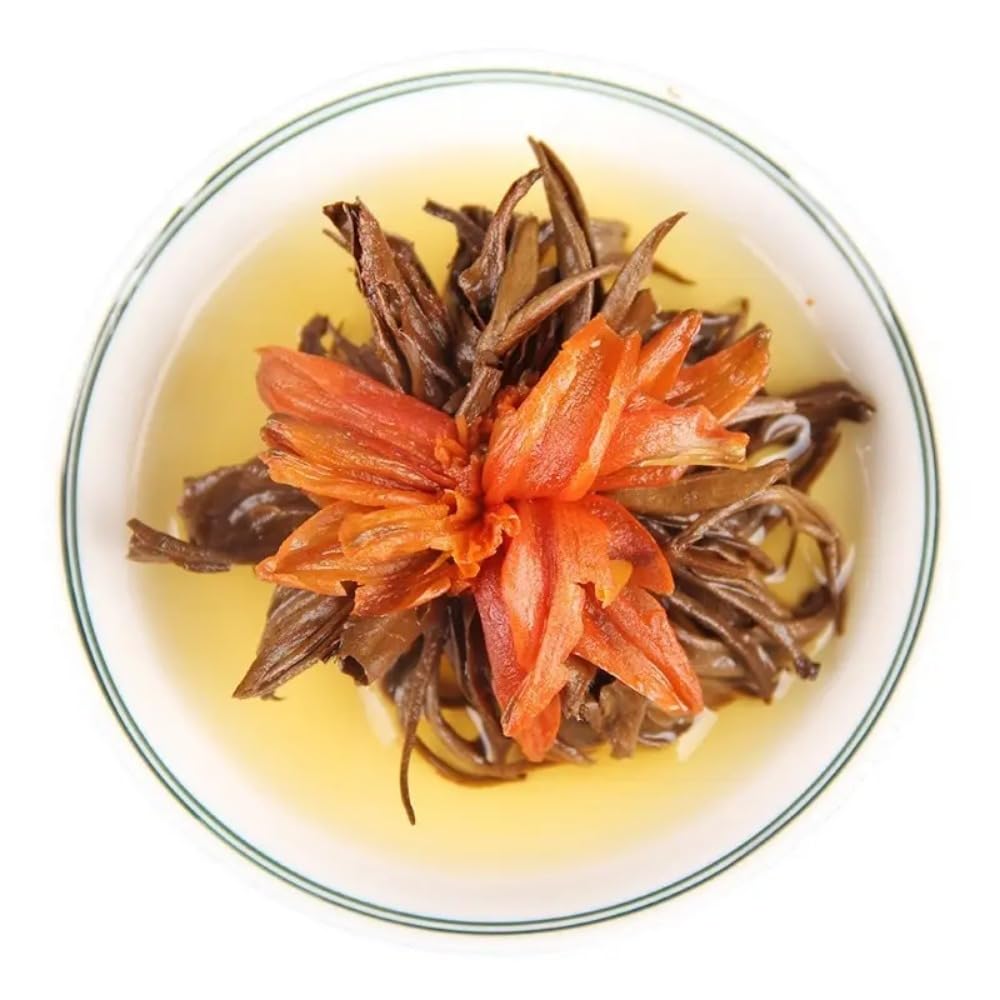 Herbata Czarna Premium Yunnan Fengqing Yunnan W Kształcie Pagody Z Kwiatem Lilii - Herbata Czarna Dianhong