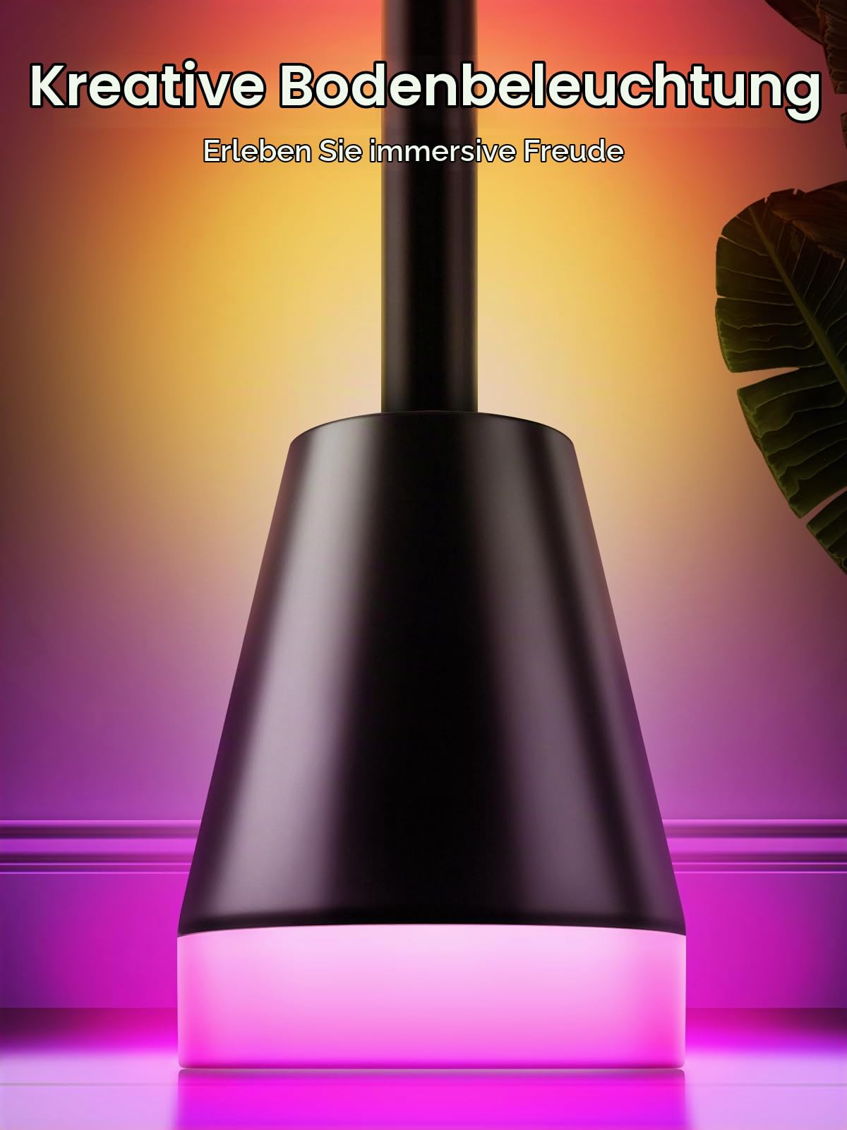 LED Stehlampe Wohnzimmer – 1700LM RGBICW Ecklampe, Dimmbar mit App-Steuerung, 16 Millionen Farben, 200+ Szenenmodi, Musikmodus & Timer, Perfekt für Wohnzimmer Deko, Schlafzimmer, Spielzimmer