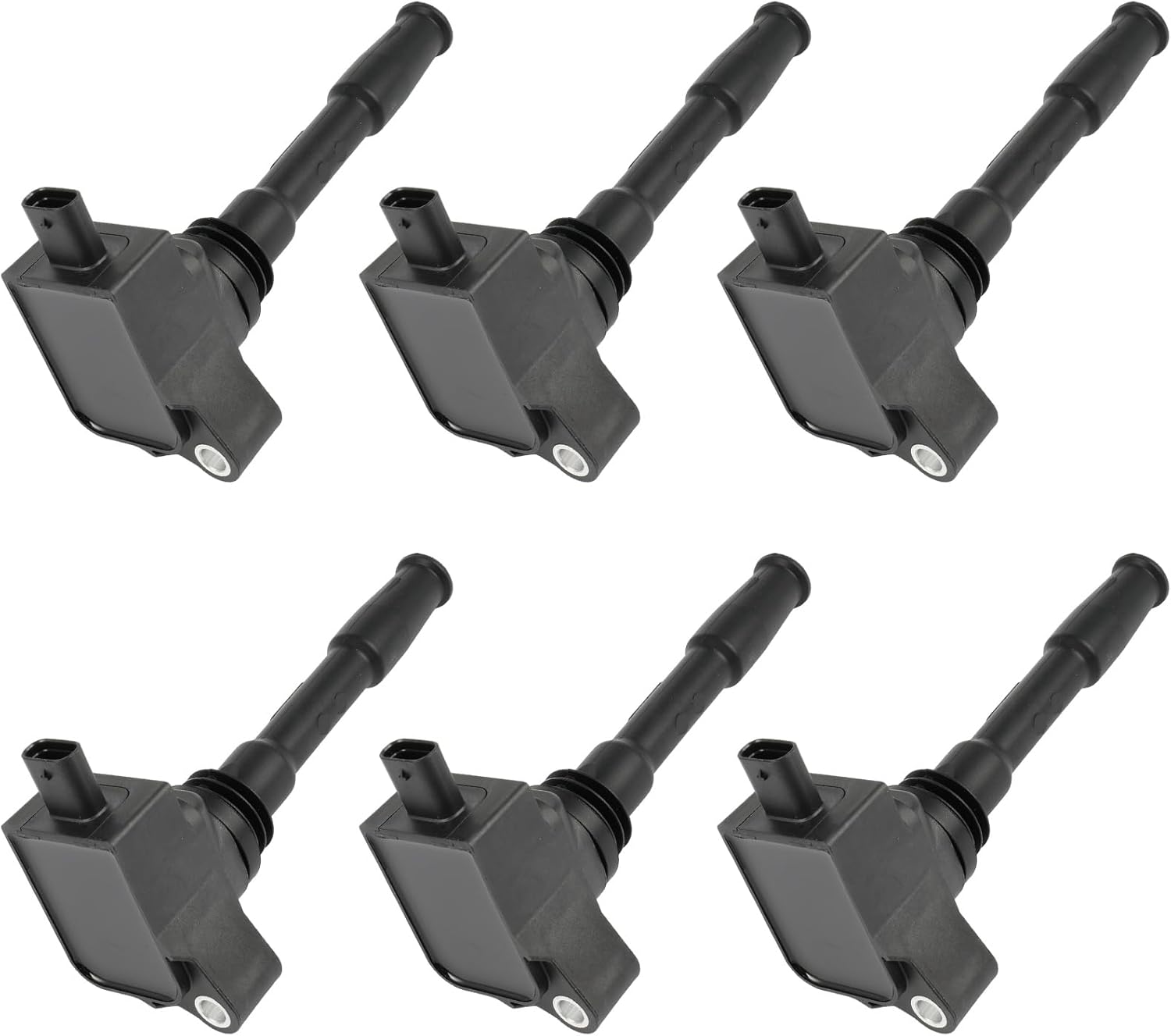 ECCPP 6 pcs Ignition Coil UF827 coils packs for Ford Bronco 2.7L 2021-2023 for Ford Bronco 3.0L 2022-2023 for Ford Edge 2.7L 2019-2023 for Ford Explorer 3.0L 2020-2023 UF827