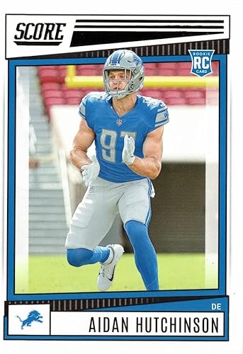 2022 Panini Score Football #307 Aidan Hutchinson Rookie Card Lions