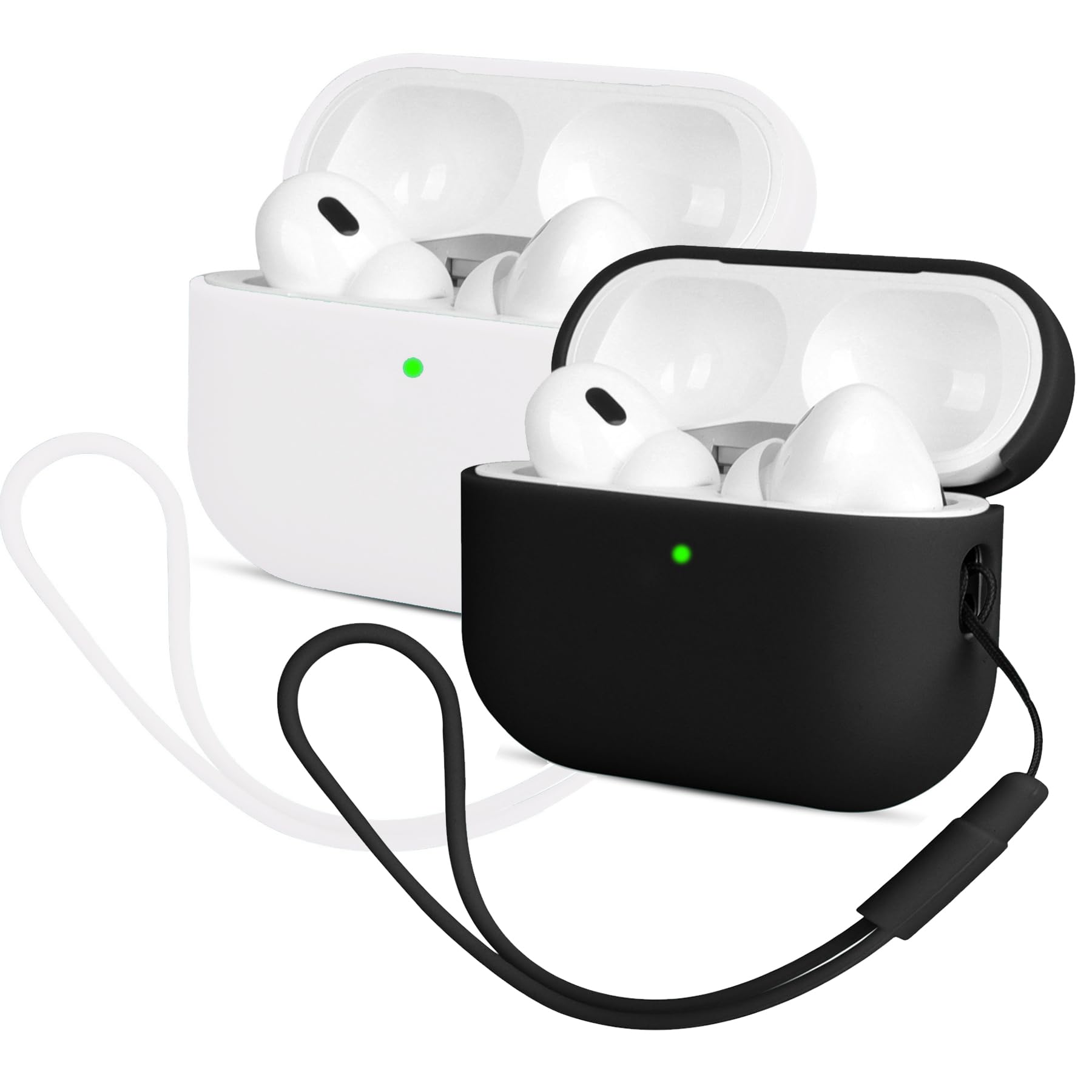 Mocarheri Funda Silicona Compatible con AirPods Pro 2.ª Generación, Ultradelgada Fundas Protectora de Silicona para AirPods Pro 2.ª Generación 2022,Menta Verde/Lavanda(2PCS) — view 17