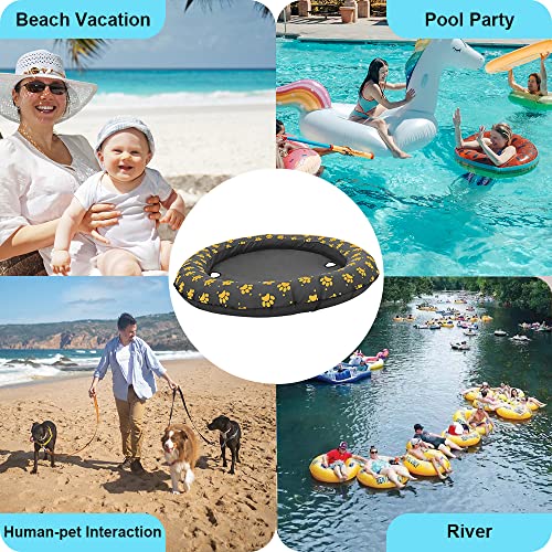 Ginkago Aufblasbar Schlauchboot Hunde Boot Haustier Luftmatratze Schwimmbad Strand Spielzeug (Grey)