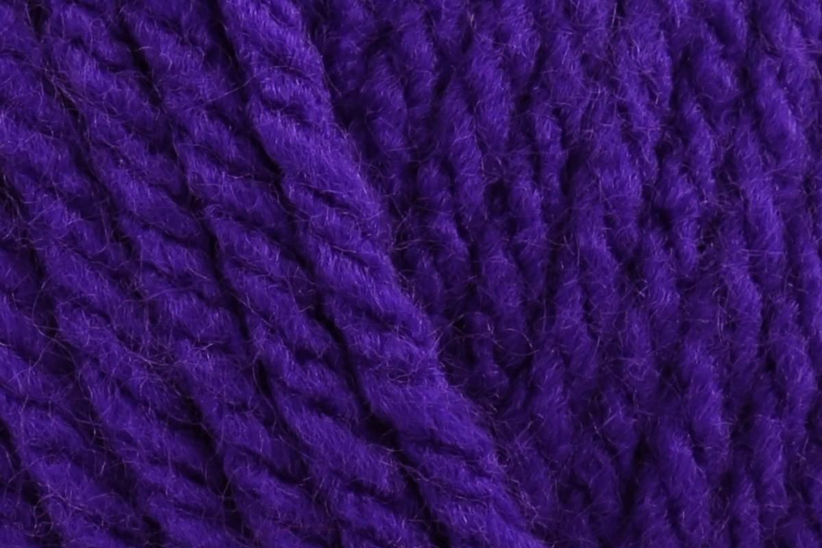 Sirdar Hayfield Bonus Chunky Crochet Yarn, 100% Acrylic Soft Knitting Wool for Sweaters, Cardigans, Jumpers, Ponchos and Capes - 100g Balls - Bright Purple (828) - Pack of 10 — image 1
