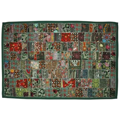 Rajasthali Indian Patchwork Wall Tapestry Cover
