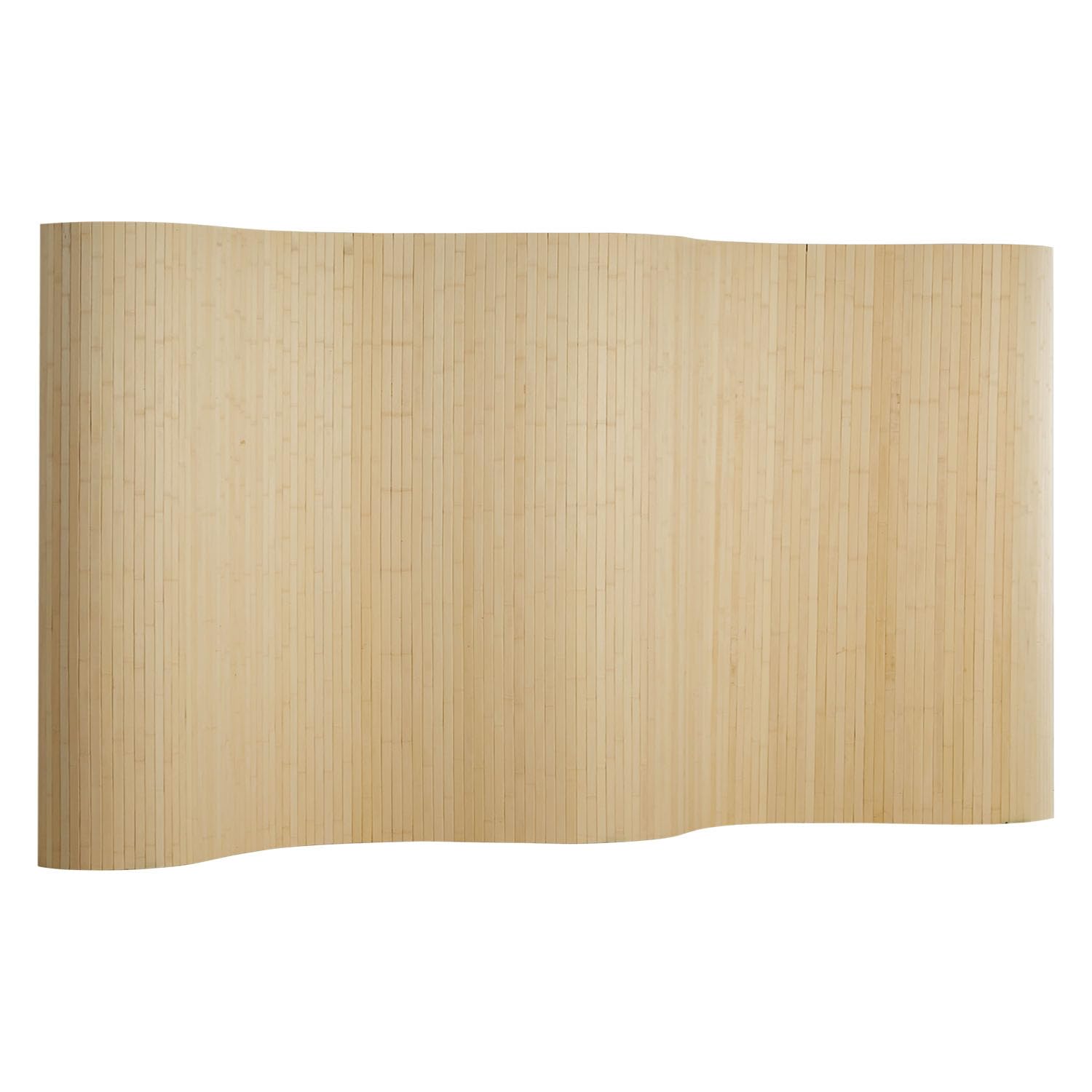 Homestyle4u Paravent en bambou naturel - En forme de vague - 145 cm de haut - Pliable - Brise-vue - Pour appartement, bureau à domicile - Cloison de séparation - Article 3140