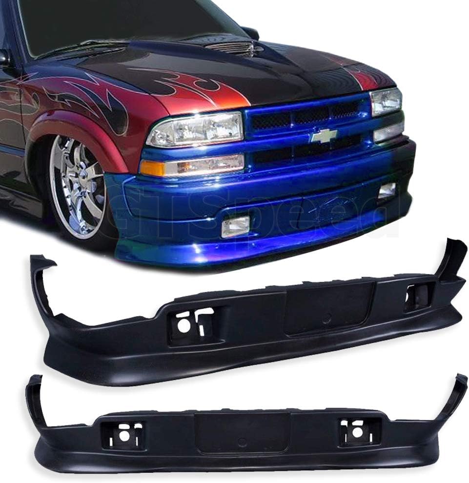 Compatible with/Replacement for XM Style PU Front Bumper Add-on Lip, Fits1998-2004 Chevy S10 and GMC Sonoma Cab Pickup (Not Whole Bumper Replacement)