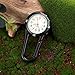 Hicarer 2 Pieces Clip on Quartz Watch Backpack Fob Belt Glow in The Dark Unisex Pocket Watch with White Dial for Doctors Nurses Outdoor Activities(Black)