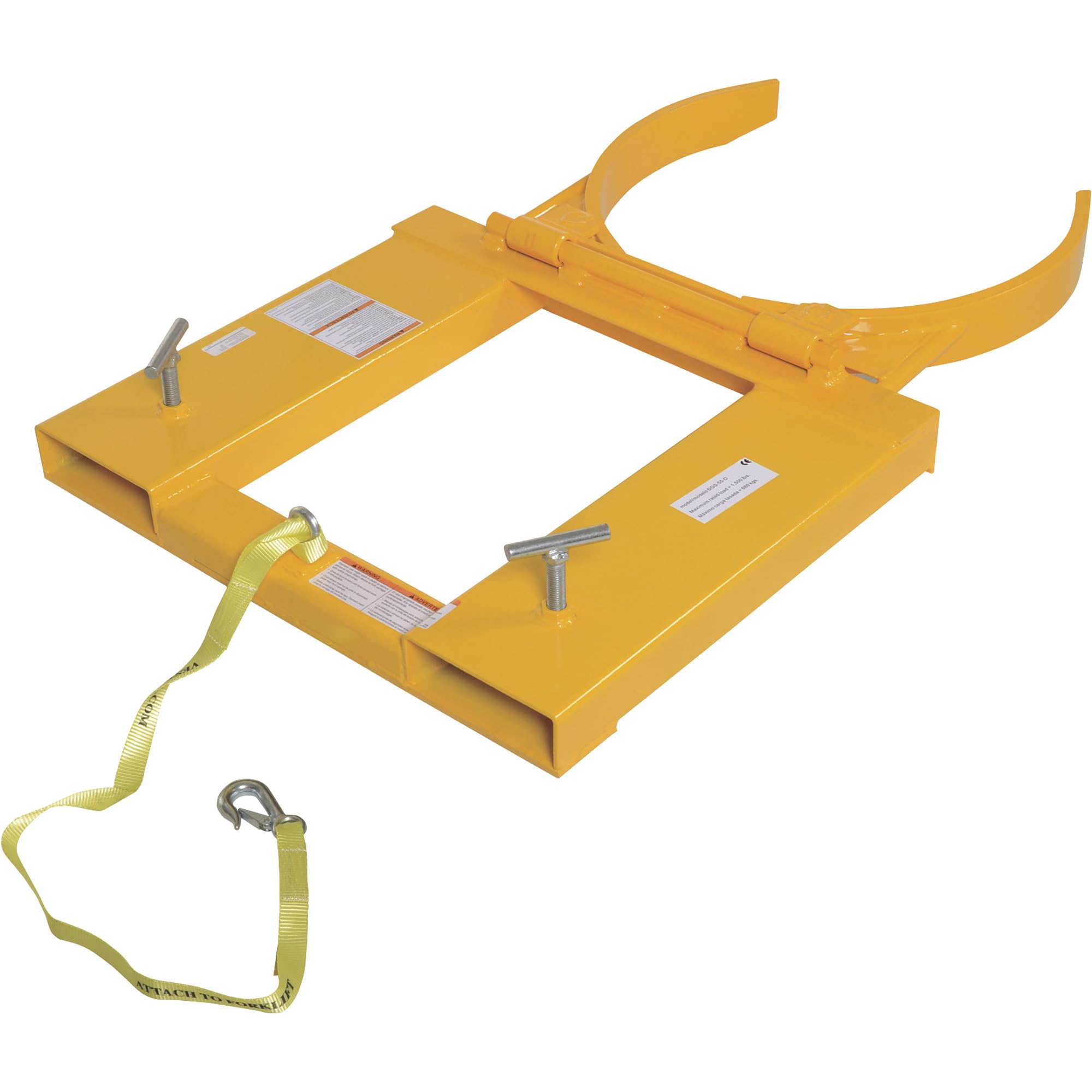 Vestil Fork-Mounted Drum Gripper - 1,500Lb. Capacity, Model Number DGS-55-D