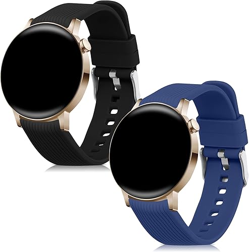 Miniatura 8 de kwmobile Correas compatibles con Huawei Watch GT 3 Pro (1.654 pulgadas)  Watch GT 3 (1.654 pulgadas) - 2 correas de silicona de repuesto -