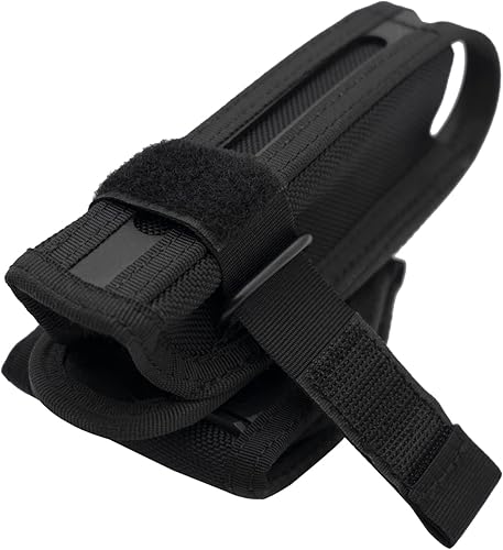 Miniatura 4 de Soporte de bastón de 21 a 26 pulgadas, telescópico/expansible, con clip de cinturón giratorio de 360°, funda universal para linterna, bolsa de