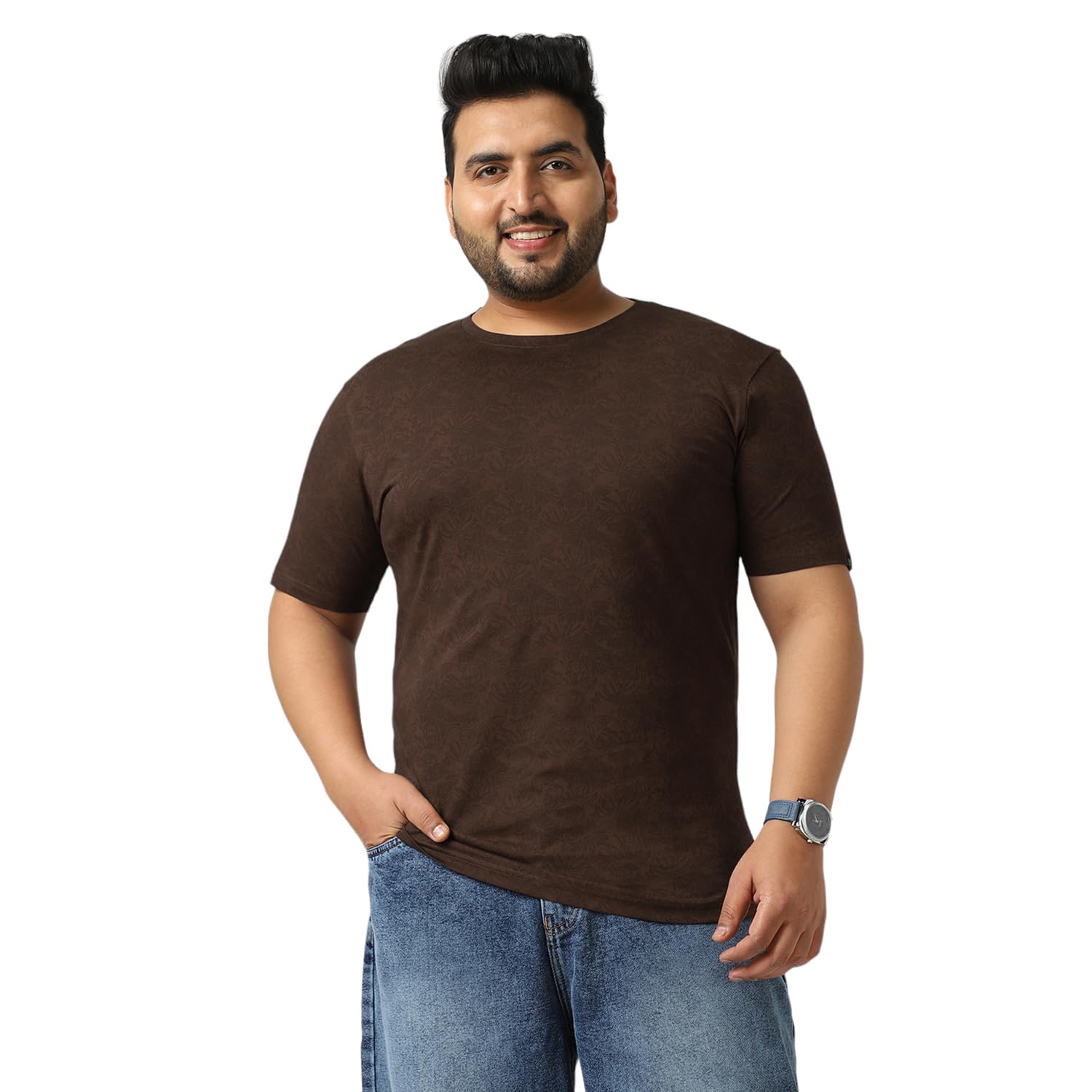 urbano plus Men's Printed Half Sleeve Regular Fit Cotton T-Shirt-picture-18