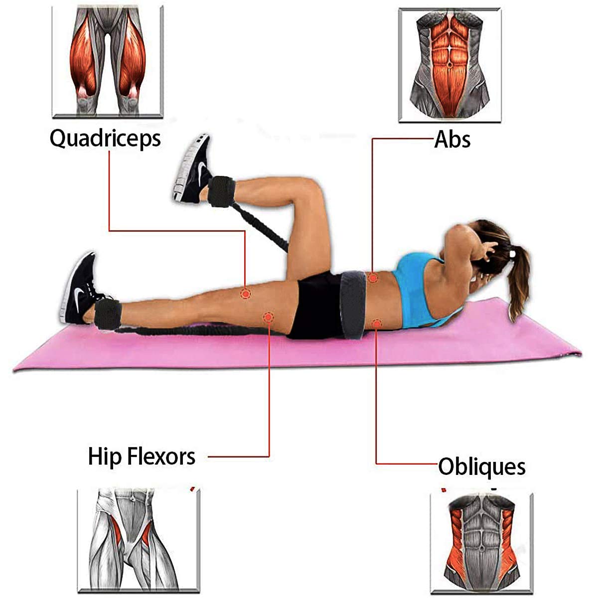 Fasce di resistenza per boxe da uomo, per esercizi Power Punch Pro con manici, cavigliere, cintura, attrezzatura per allenamento MMA a casa, accessori per allenamento fitness completo per boxer, thai