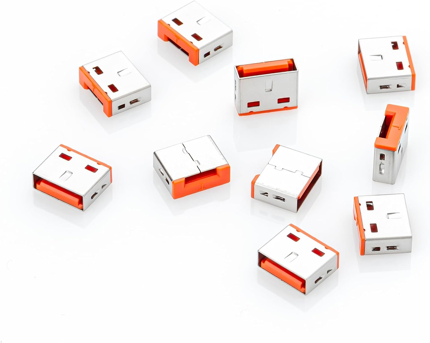 Smart Keeper ESSENTIAL USB Port Lock 10 UL03P1 10 Blockers Smart Keeper USB Port Lock 10 10 Blockers Orange