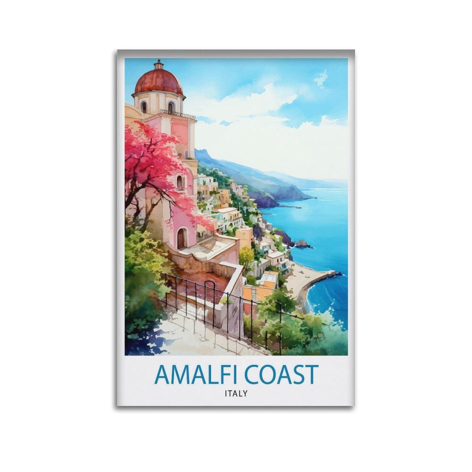 xiaoxiaoshen Amalfi Coast Italy Travel_3 Canvas Poster Wall Art Prints Room Aesthetic Murals Bedroom And Living Decorations 24x36inch(60x90cm)