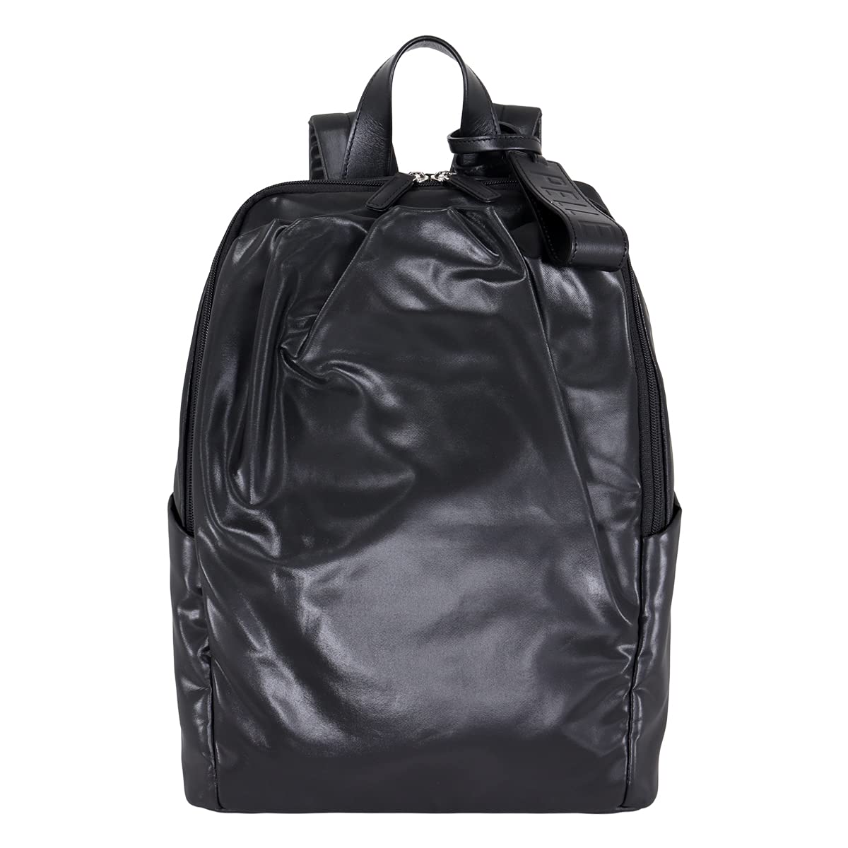 美品ペレボルサ　ギャザーリュック　チアーズ　Cheers　バックパック　黒 PELLE BORSA ペレボルサ ギャザーリュック リュックサック