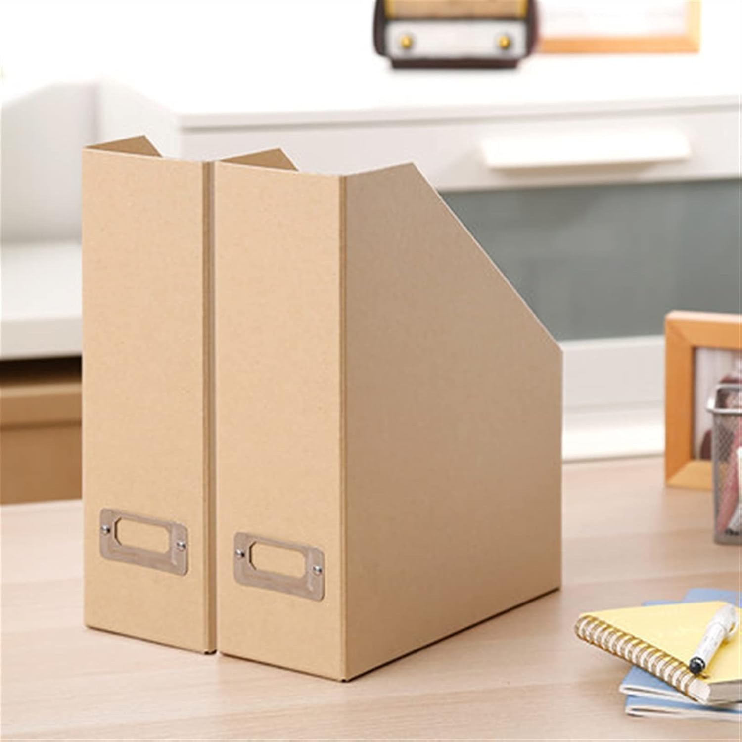 Magazine Holder Desk Organizer 2PCS Creative Paperboard
