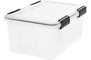 6 Pack Large WeatherPro Airtight Stackable Storage Bins