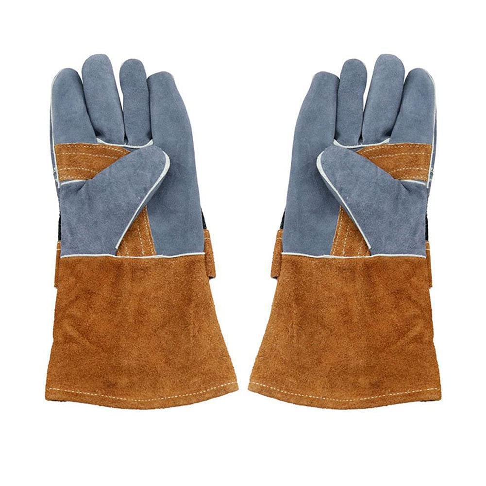 Rękawice odporne na ciepło Rękawice Grillowe Rękawice BBQ Gotowanie Mitts Mitts Piekarnik Rękawiczki do pieczenia Grill Grill (kawa 1 para) (Color : Brown)