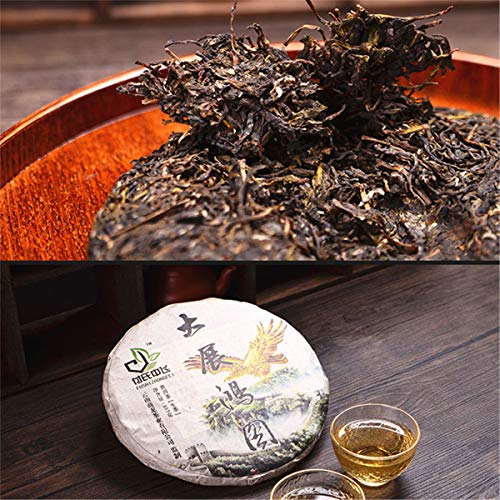 357g (0.787LB) Yunnan Dazhanhongtu Viejo té Pu'er crudo Sheng Té Puer viejo Té verde Pu-erh té MengHai Pu erh té chino té Puerh saludable Té verde Puerh Té verde bueno Sheng cha - Imagen 5