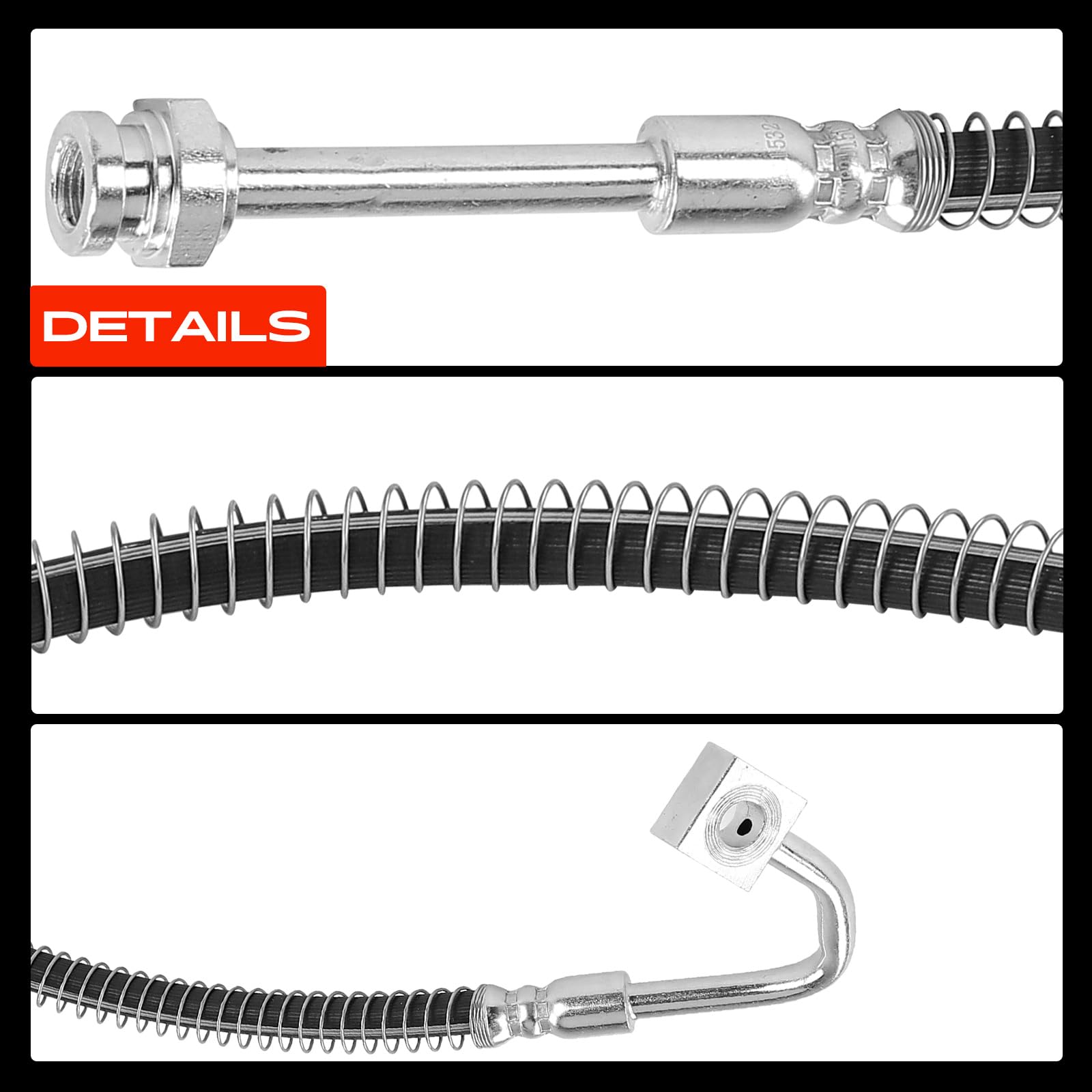Frankberg 2 mangueras de freno delanteras 0K01143810B | Compatible con: SUV Sportage K00, SUV Retona cerrado FK
